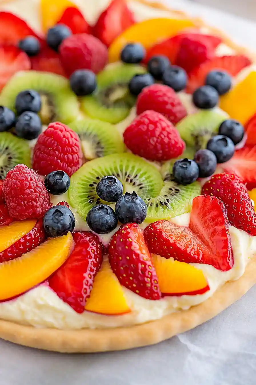 fruit tart pizza