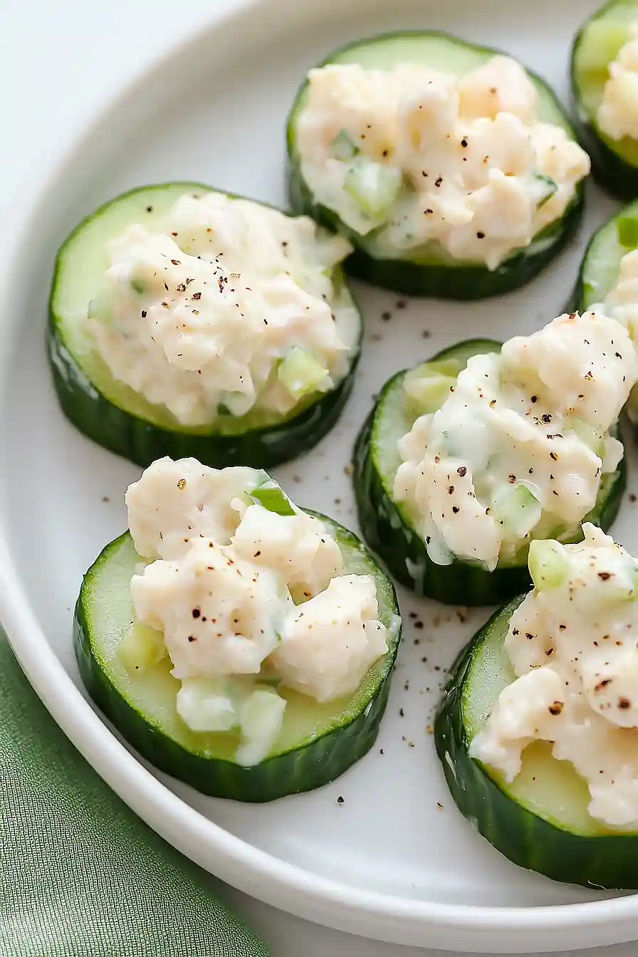 shrimp & cucumber rounds