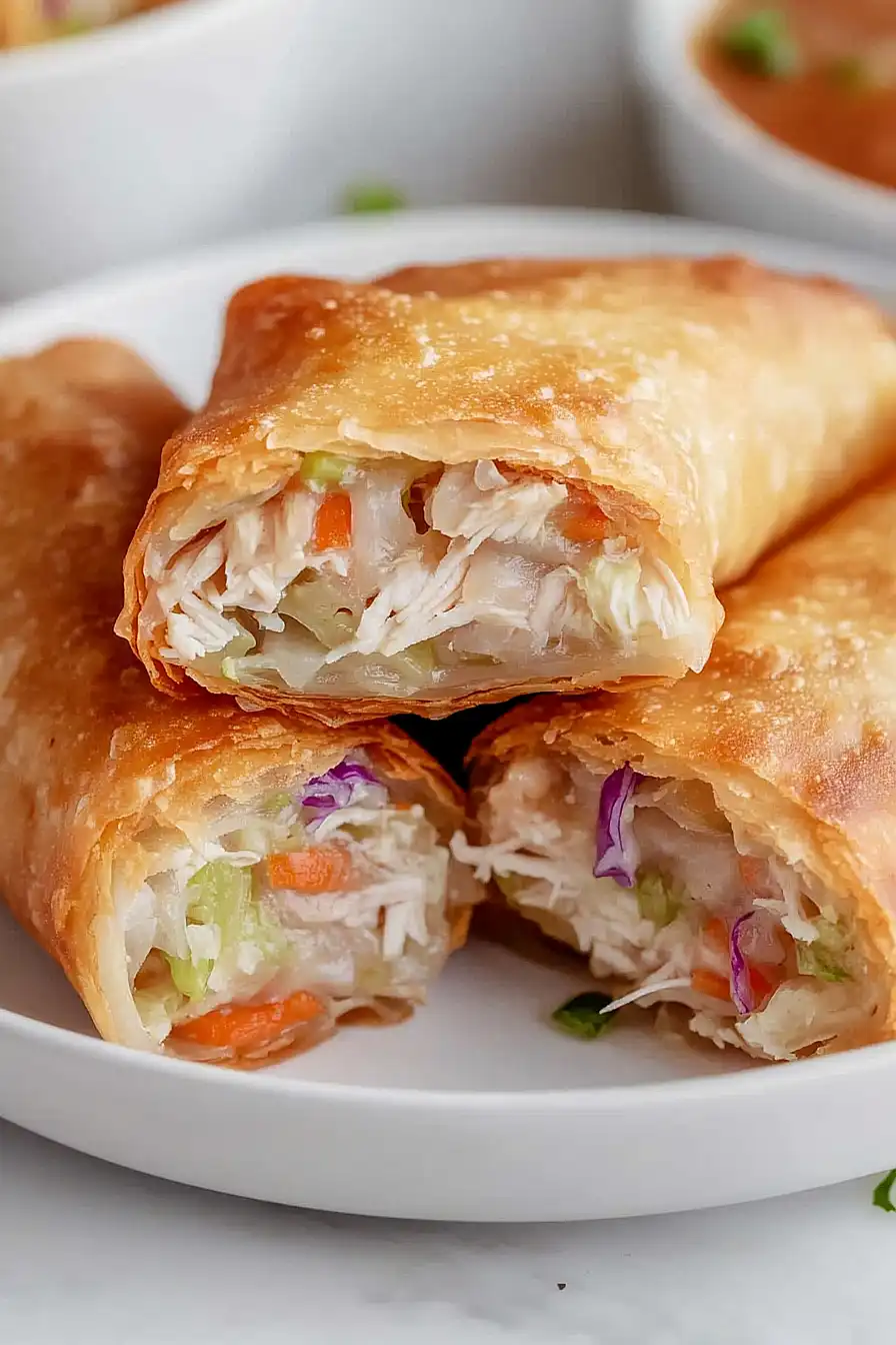 fried chicken egg rolls