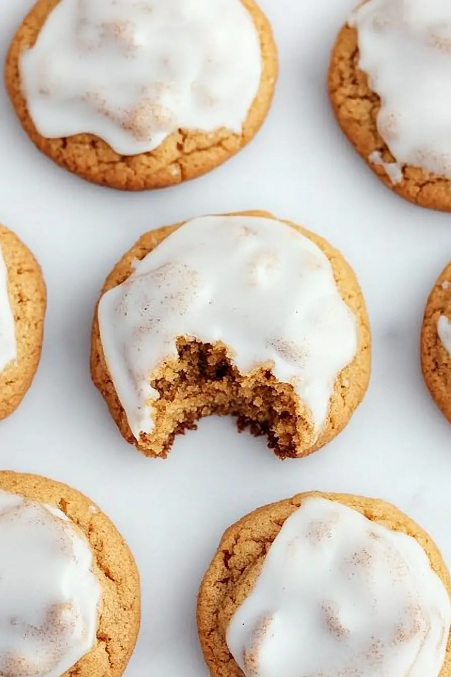 pumpkin cookies with cream cheese icing