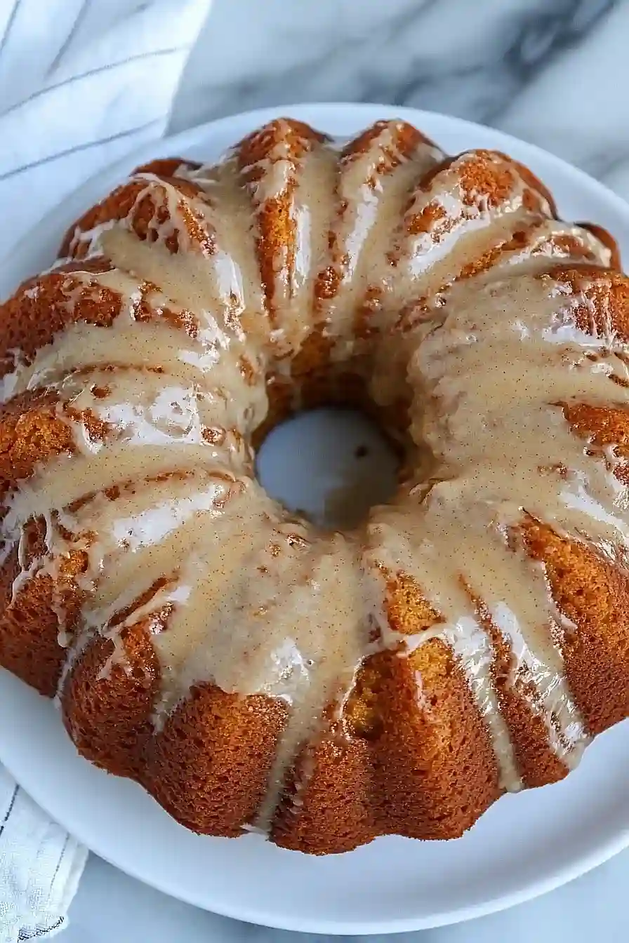 pumpkin spiced coffee cake with brown butter