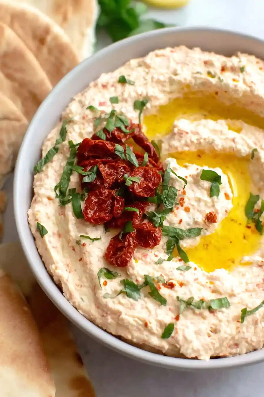 sun dried tomato and feta dip