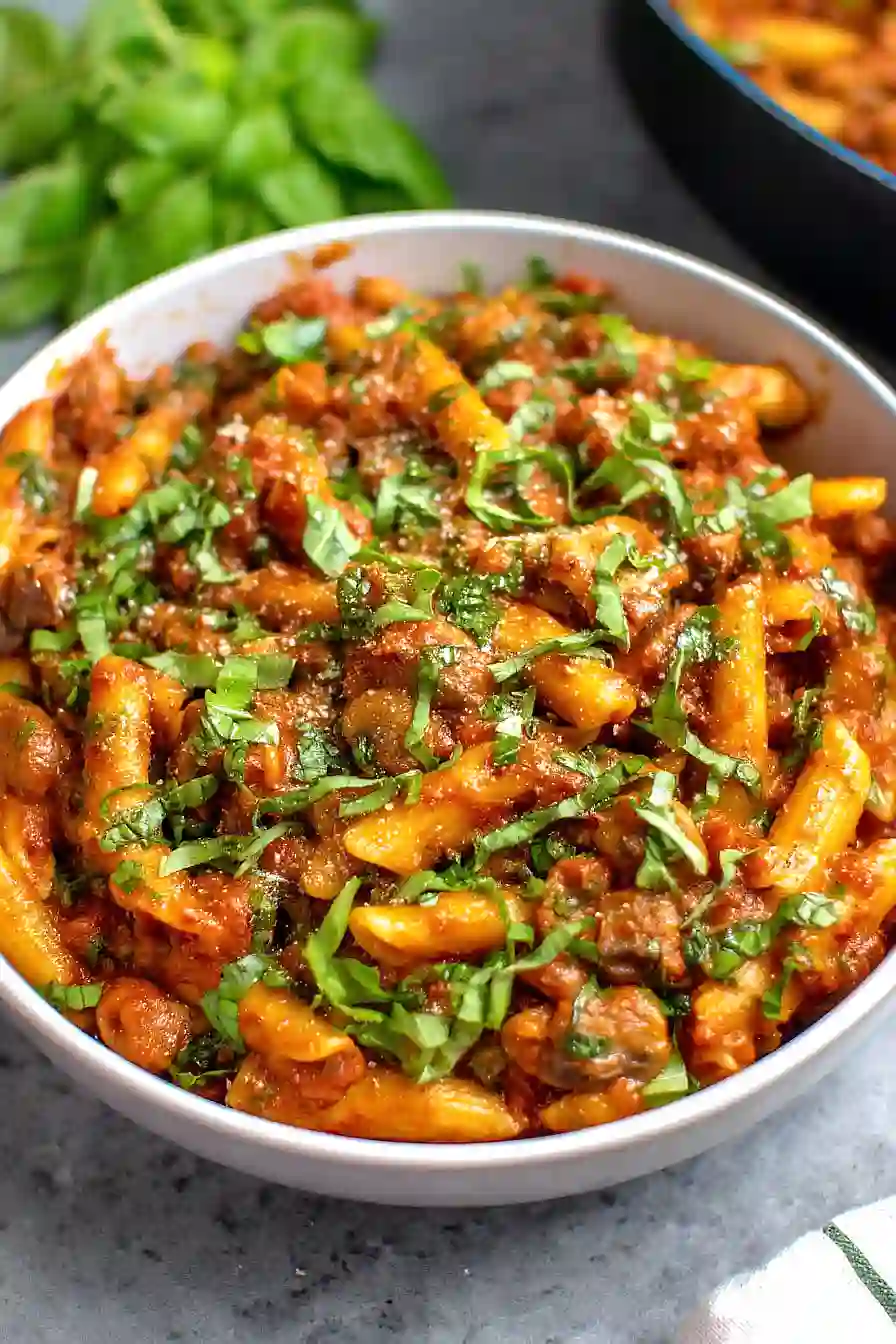 sun dried tomato veggie pasta