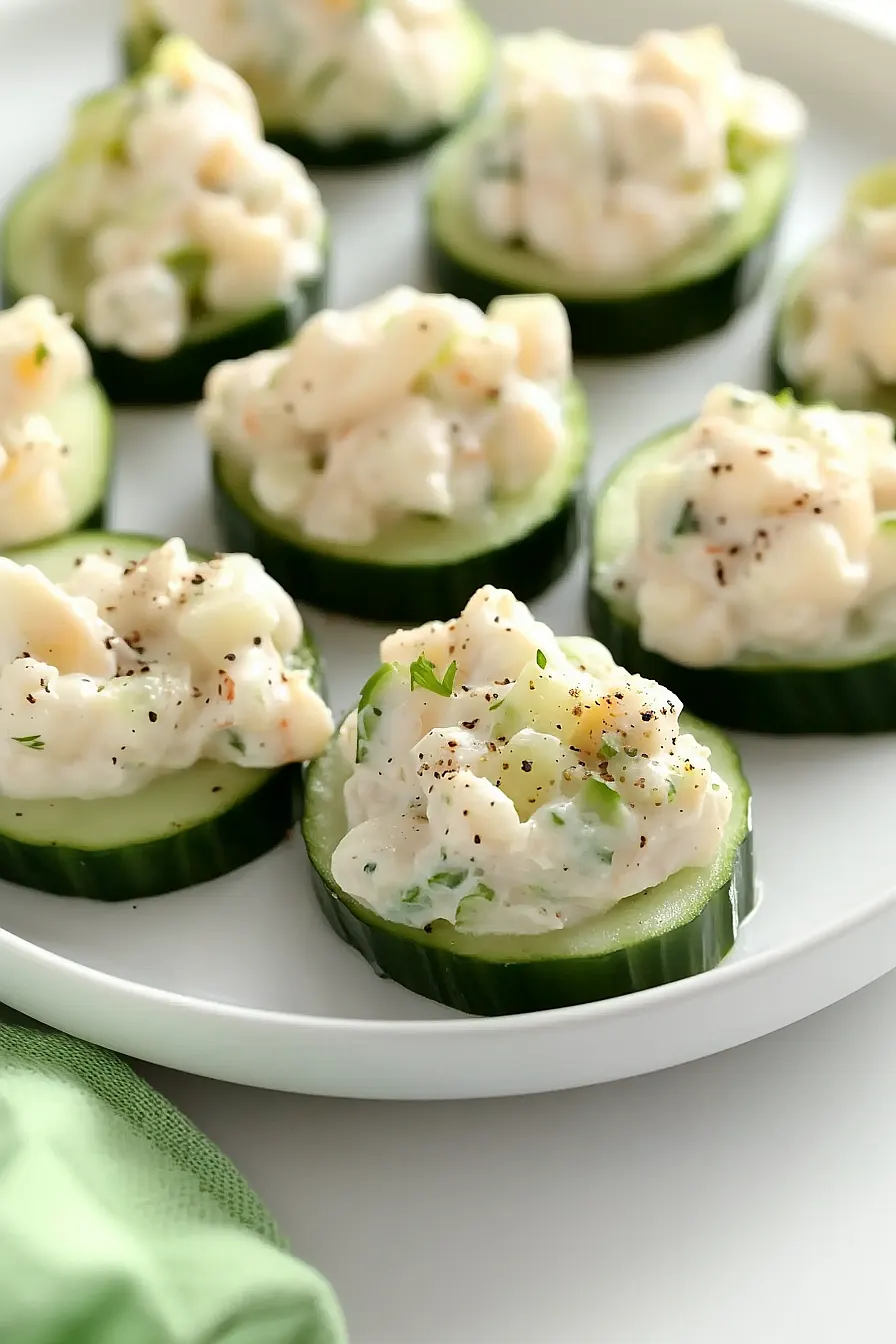 shrimp & cucumber rounds
