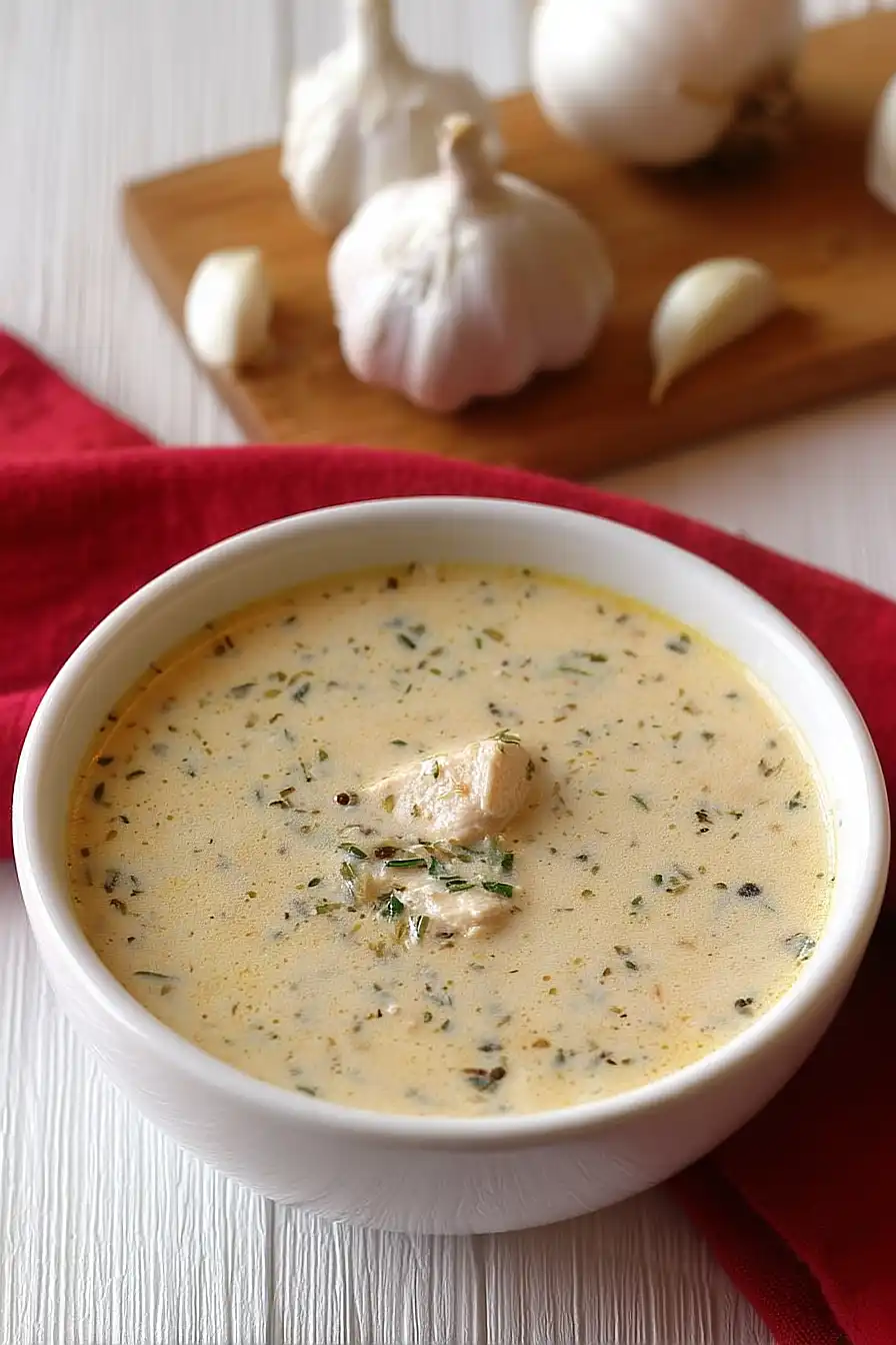 garlic chicken soup 