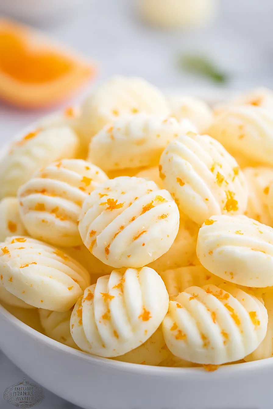 orange cream cheese mints