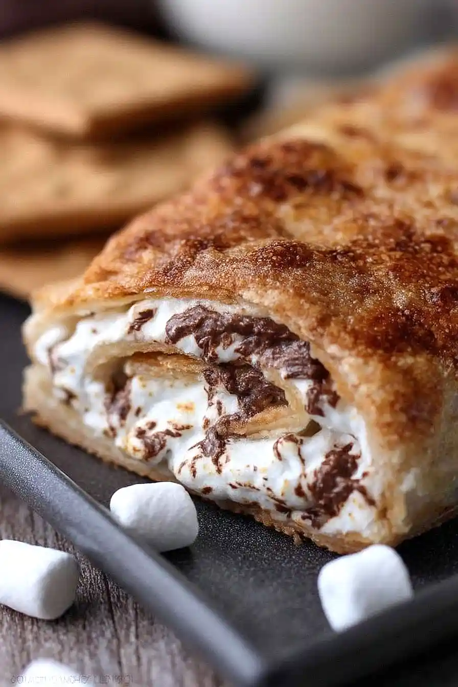 s'mores pizza roll up