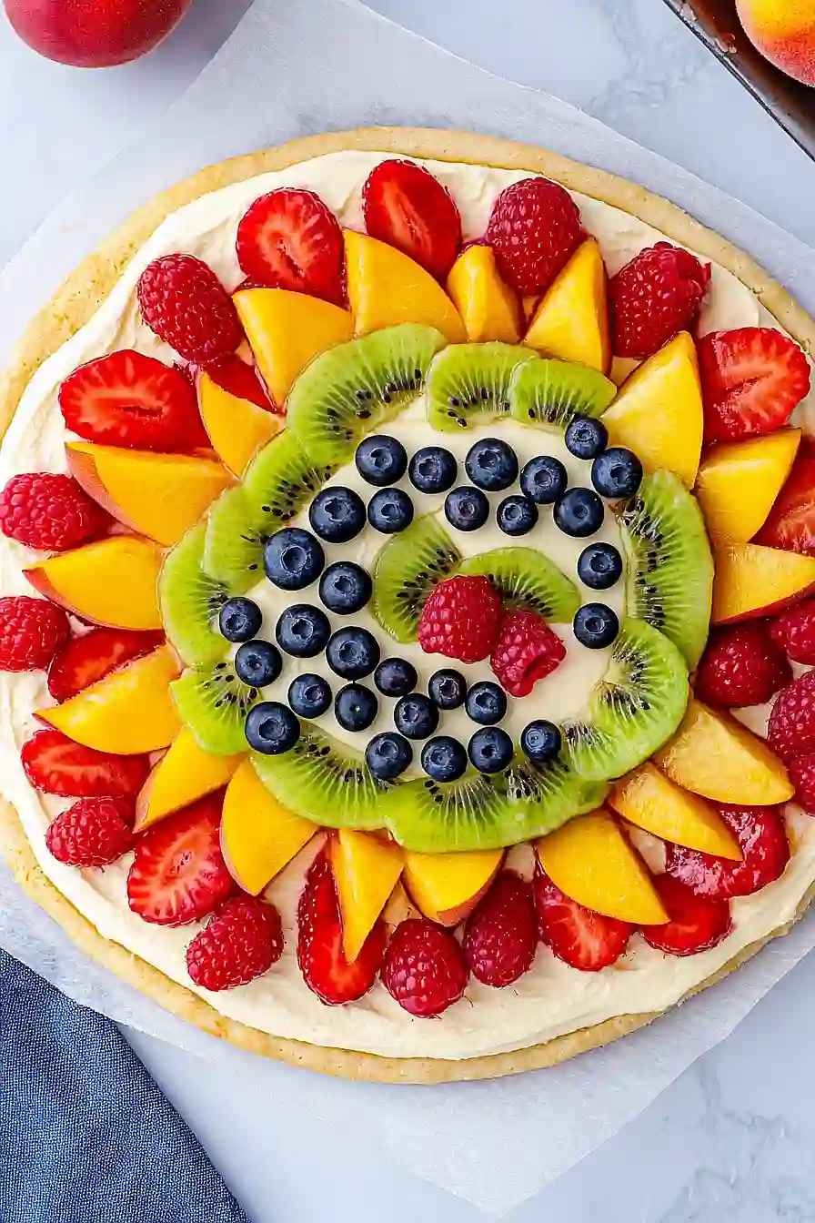 fruit tart pizza