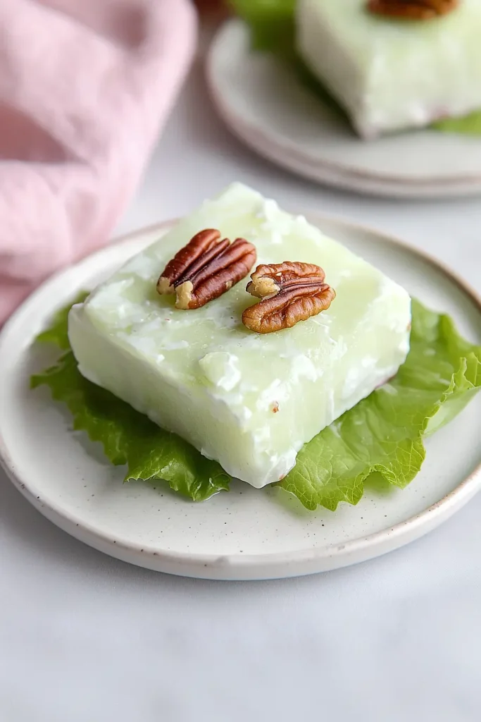 lime jello salad with cream cheese and celery