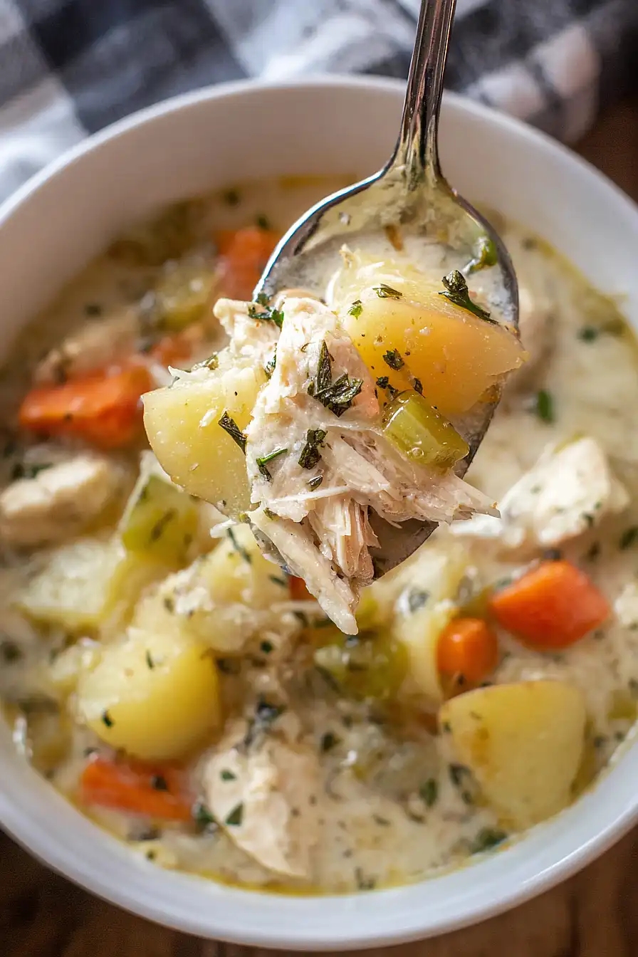 garlic parmesan chicken soup
