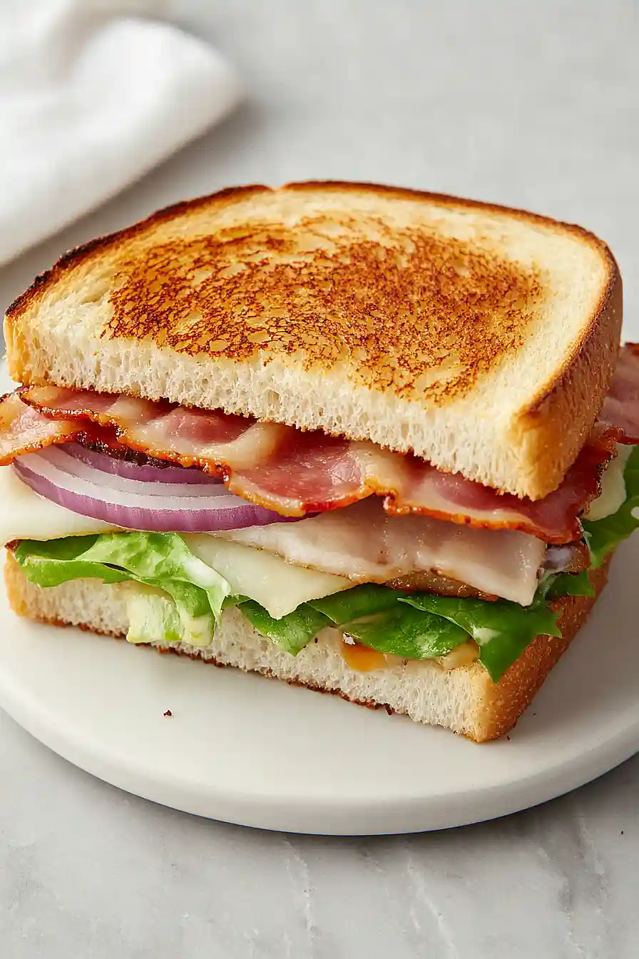 blt sandwich with onion