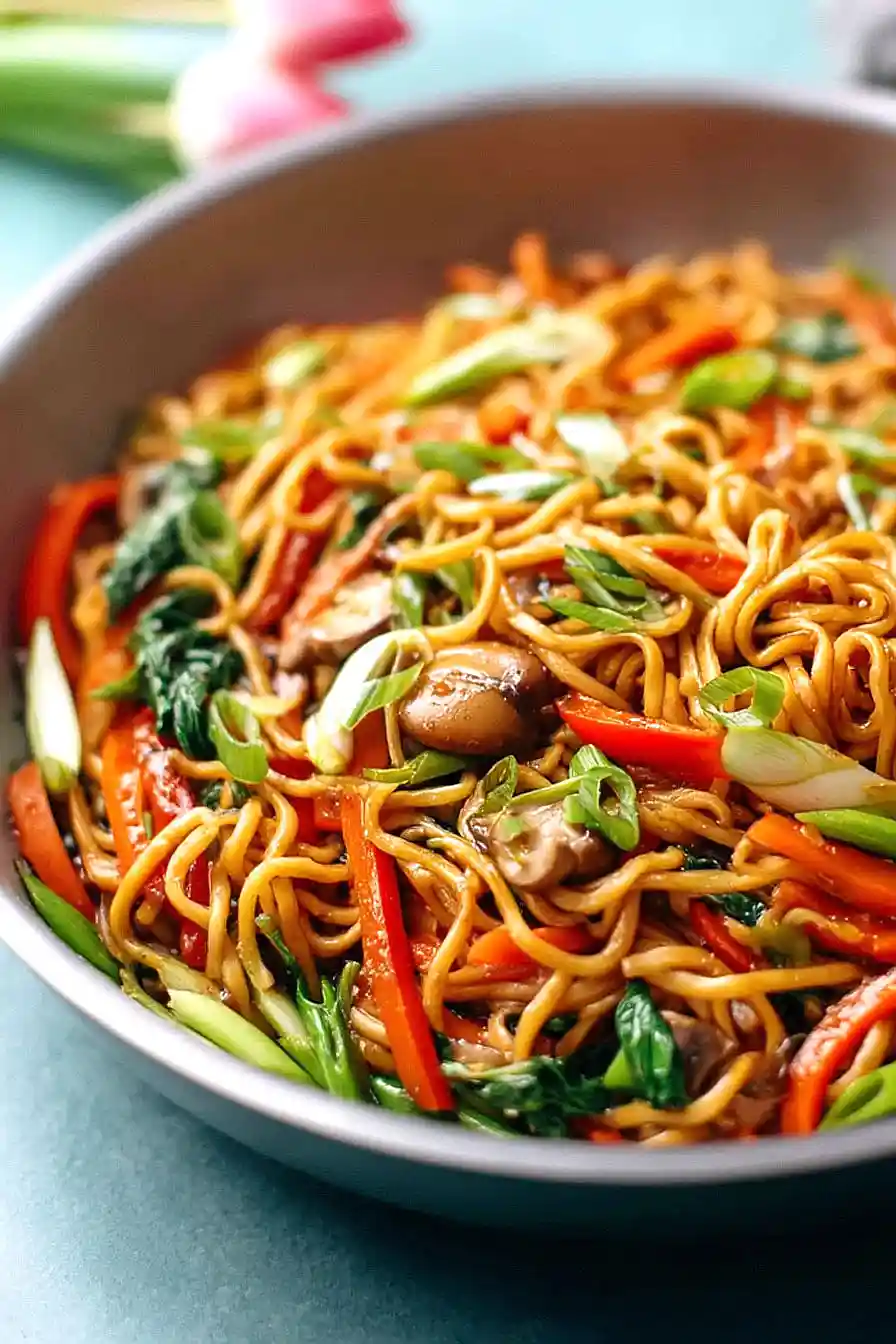 lo mein with ramen noodles