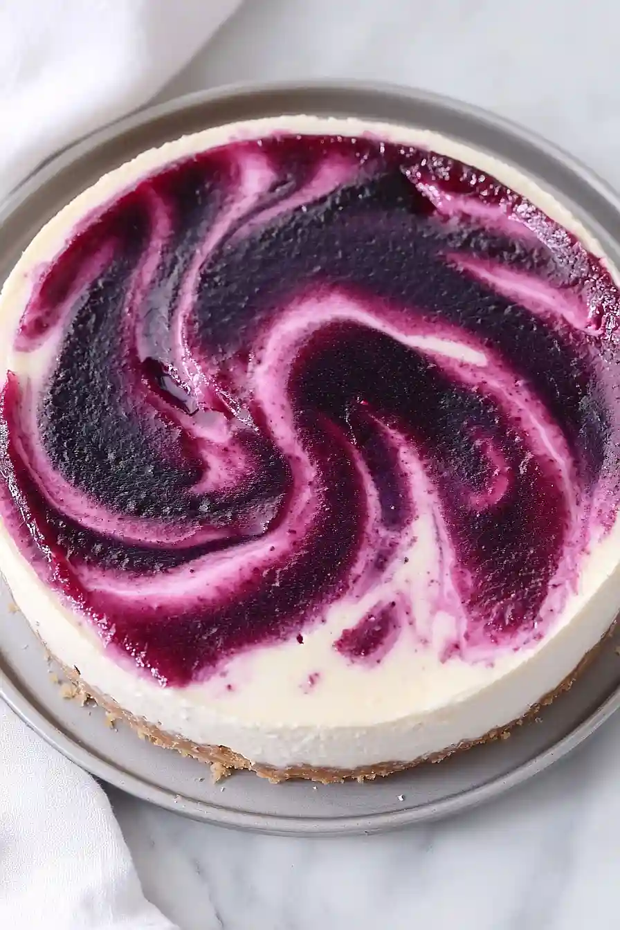 black raspberry cheesecake