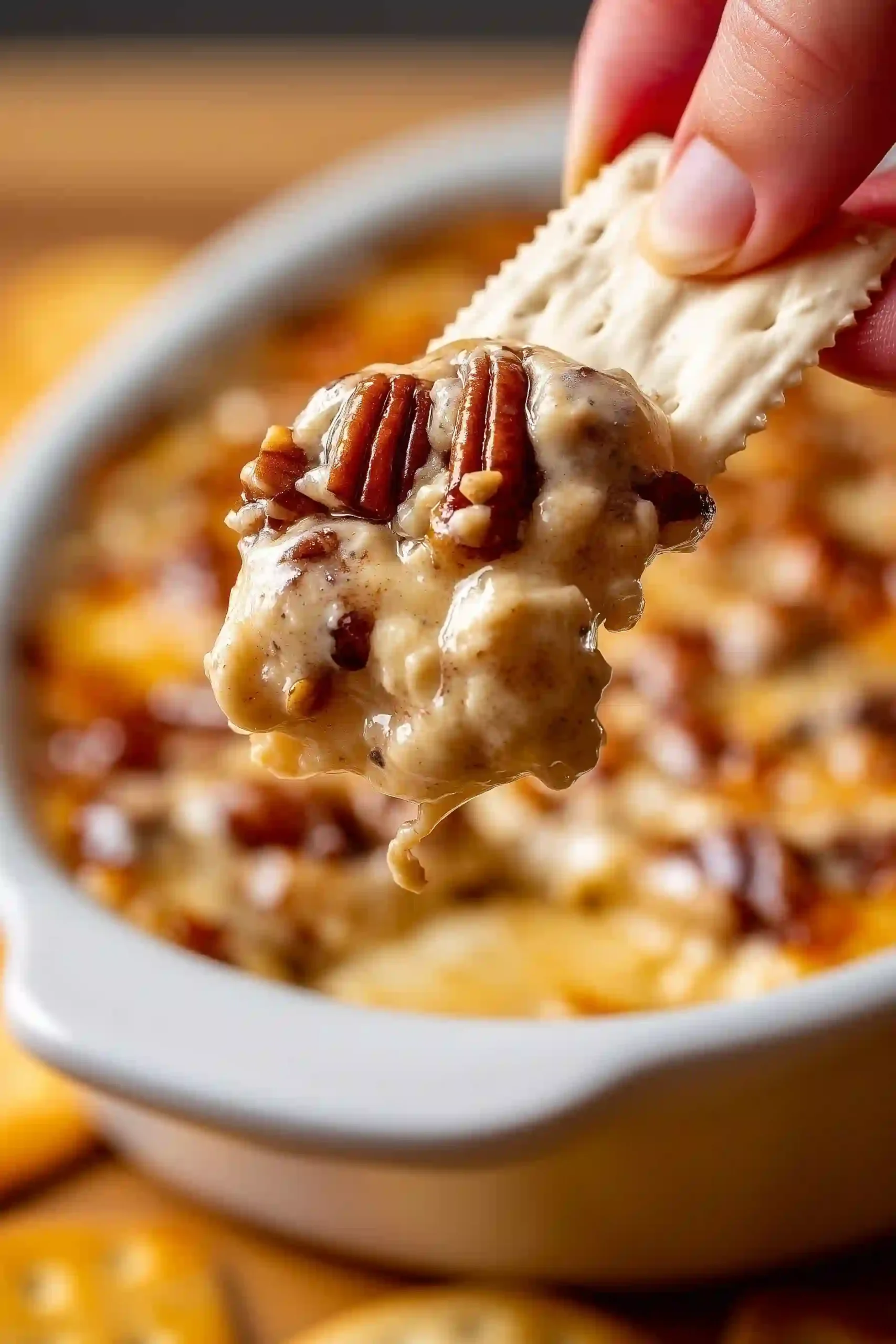 pecan pie goat cheese dip