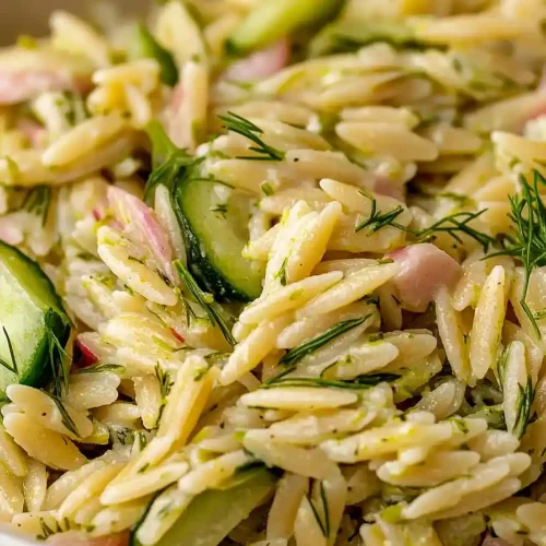 dill pickle orzo salad