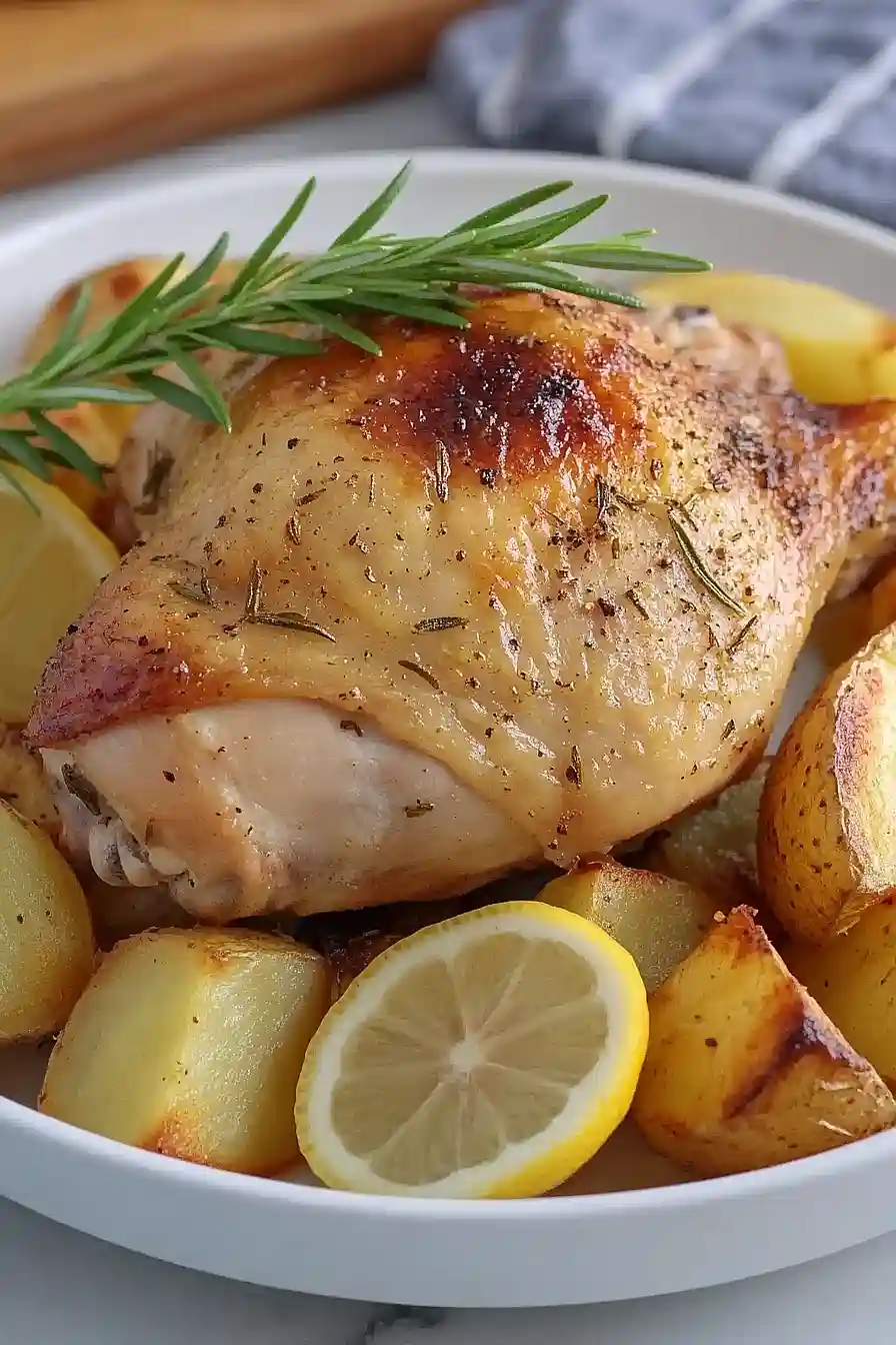 rosemary roasted chicken with potatoes