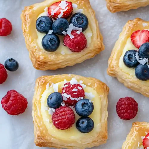 puff pastry fruit tart