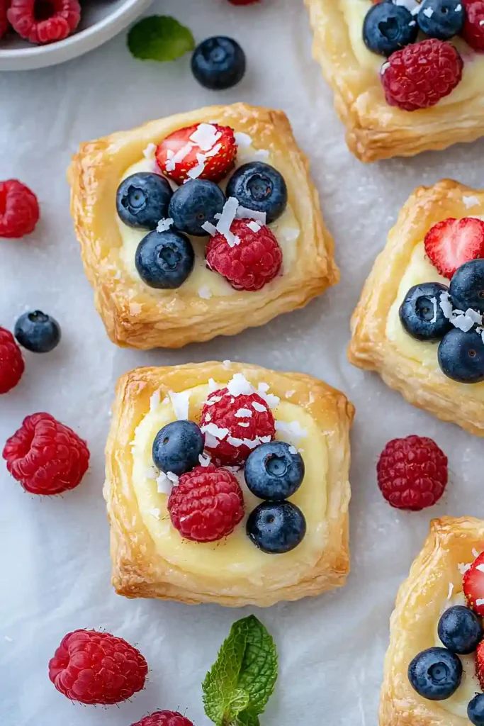 puff pastry fruit tart
