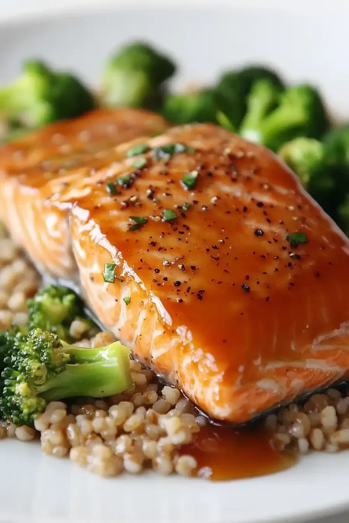 maple glazed salmon