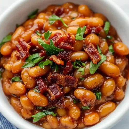 brown sugar and bacon baked beans