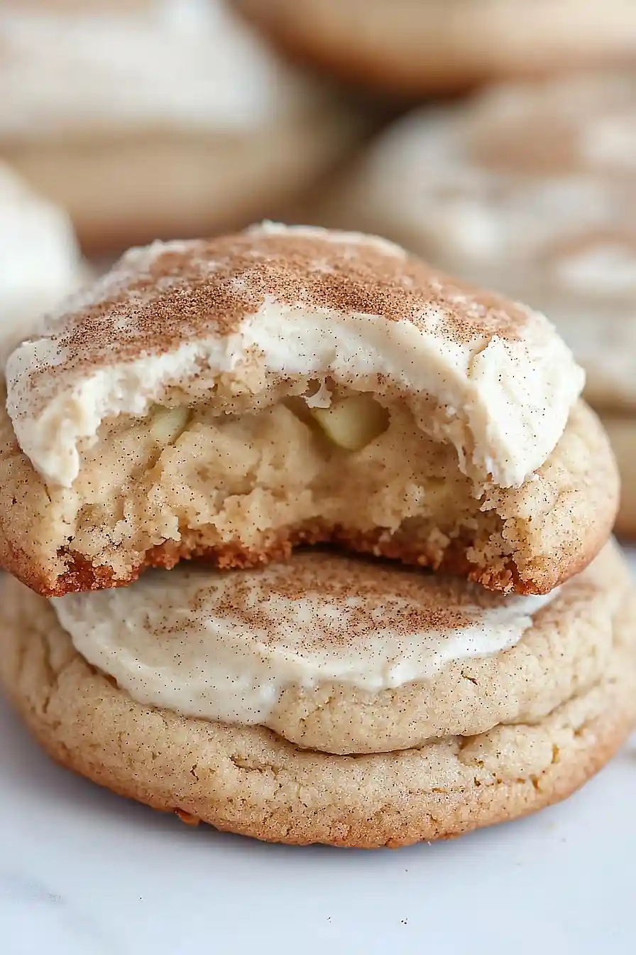 apple cookies with cream cheese frosting