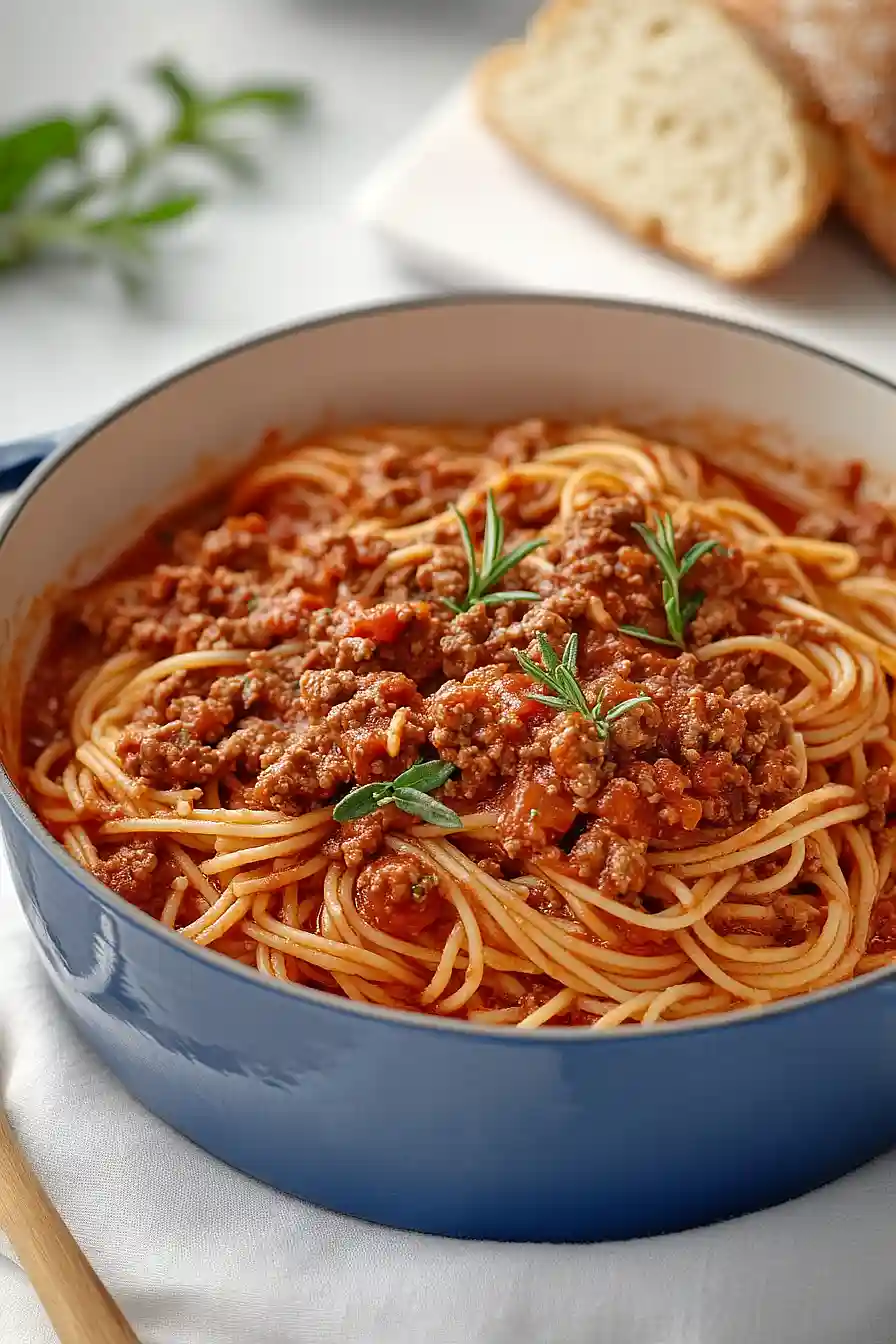 spaghetti and meat sauce