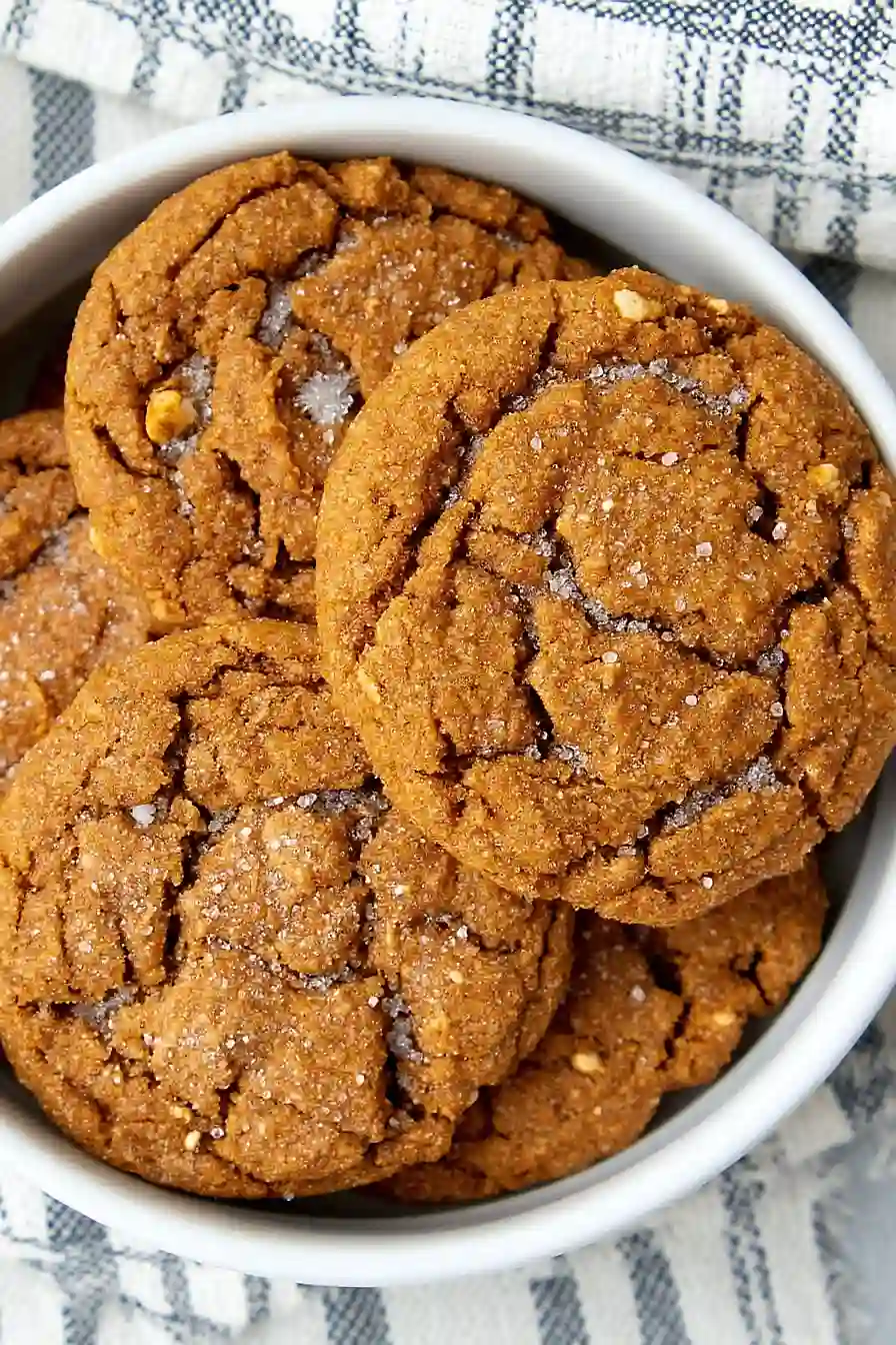spiced oatmeal molasses cookies