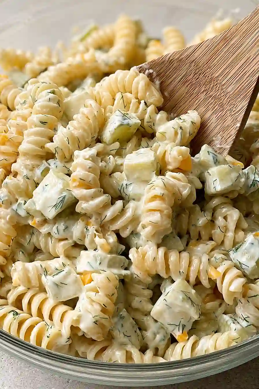 Dill Pickle Pasta Salad