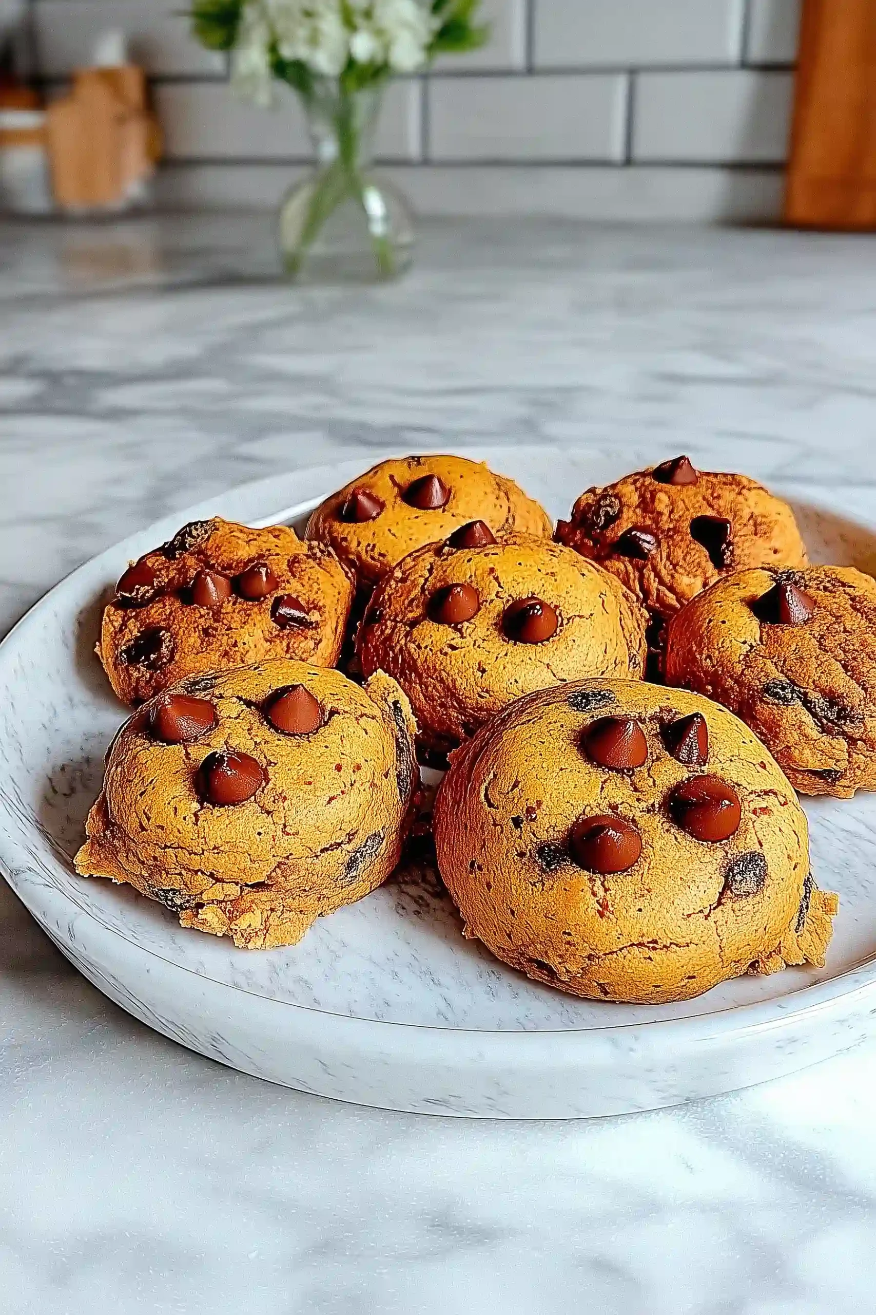 chocolate chip pumpkin cookies with spice cake mix