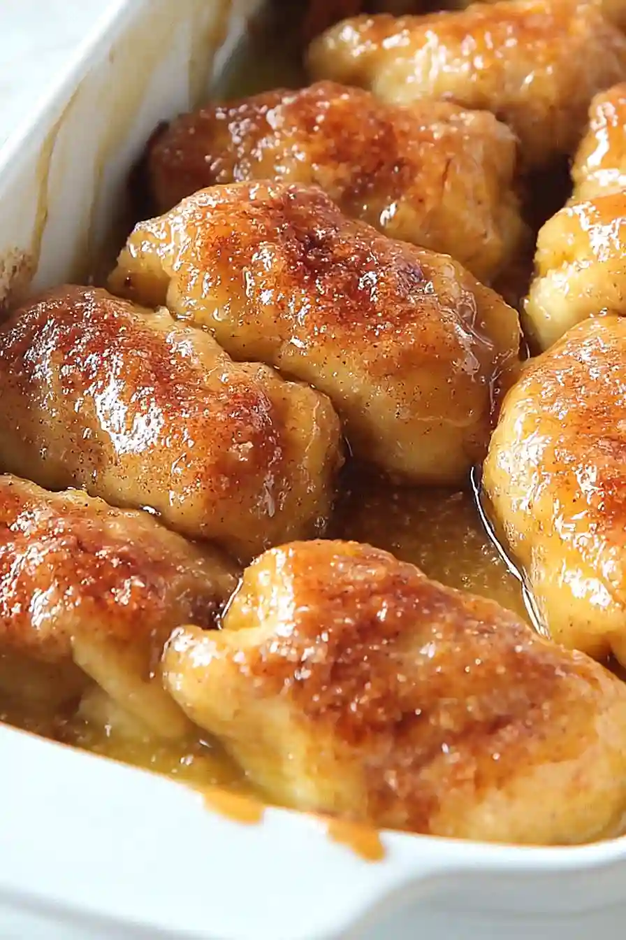 apple dumplings with biscuits