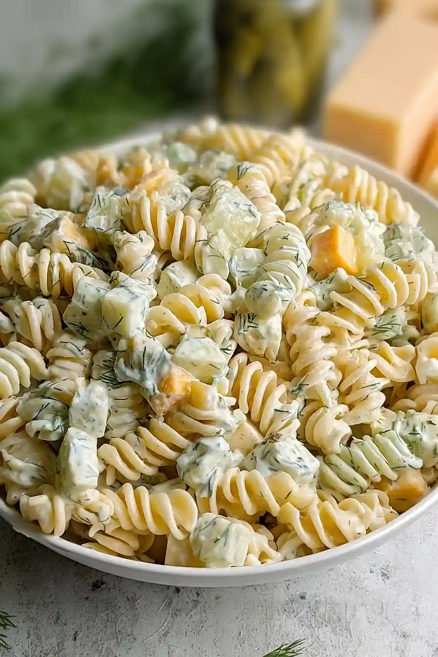 Dill Pickle Pasta Salad