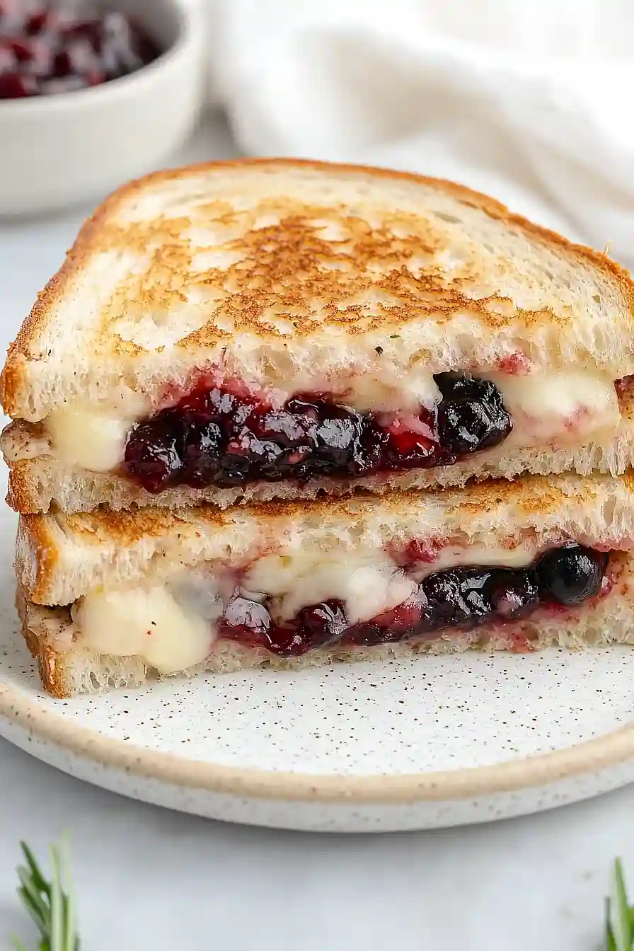 grilled cheese with jam sandwich