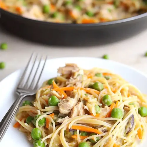 tuna casserole with angel hair pasta