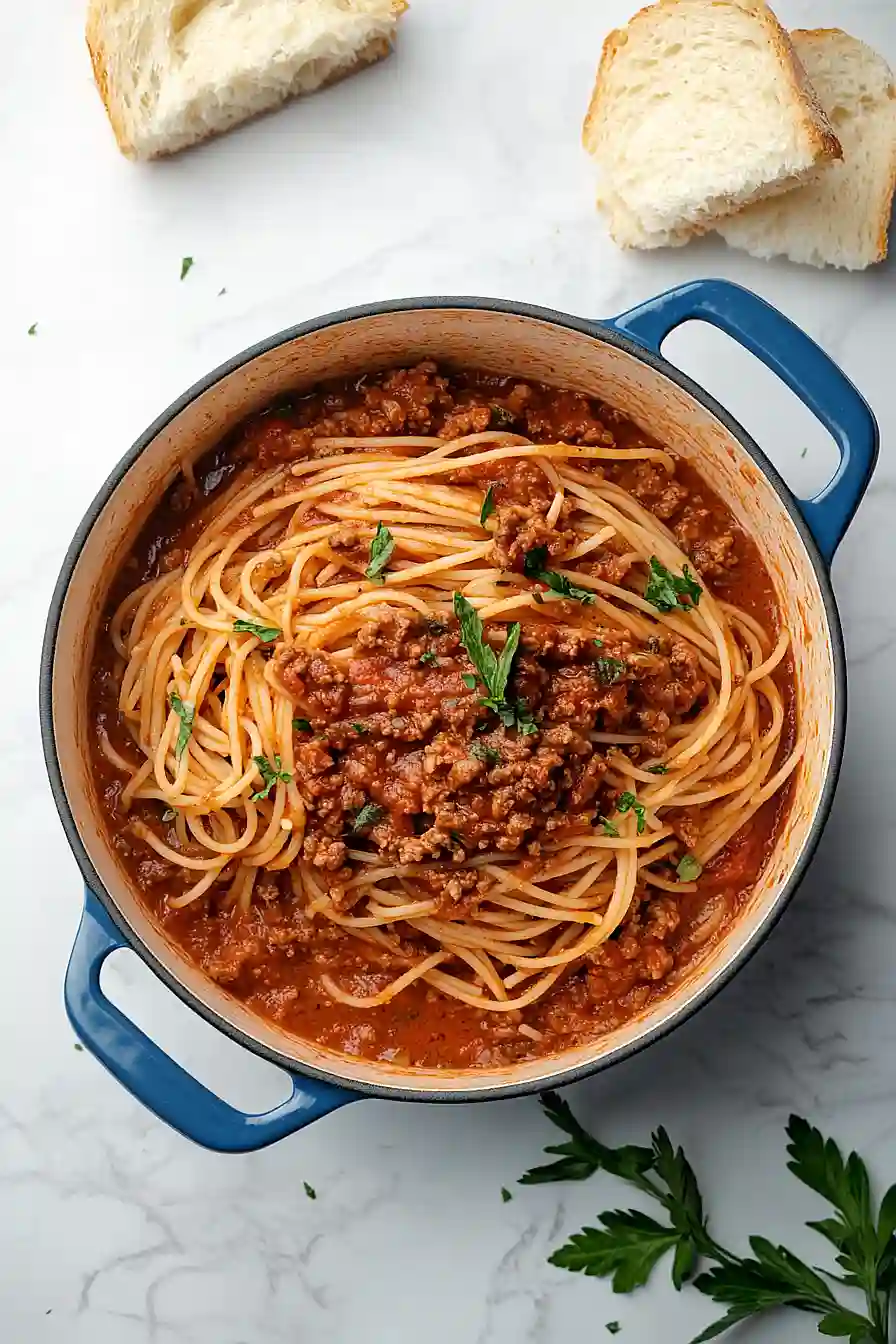 spaghetti and meat sauce