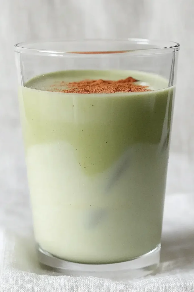 vanilla matcha cinnamon latte
