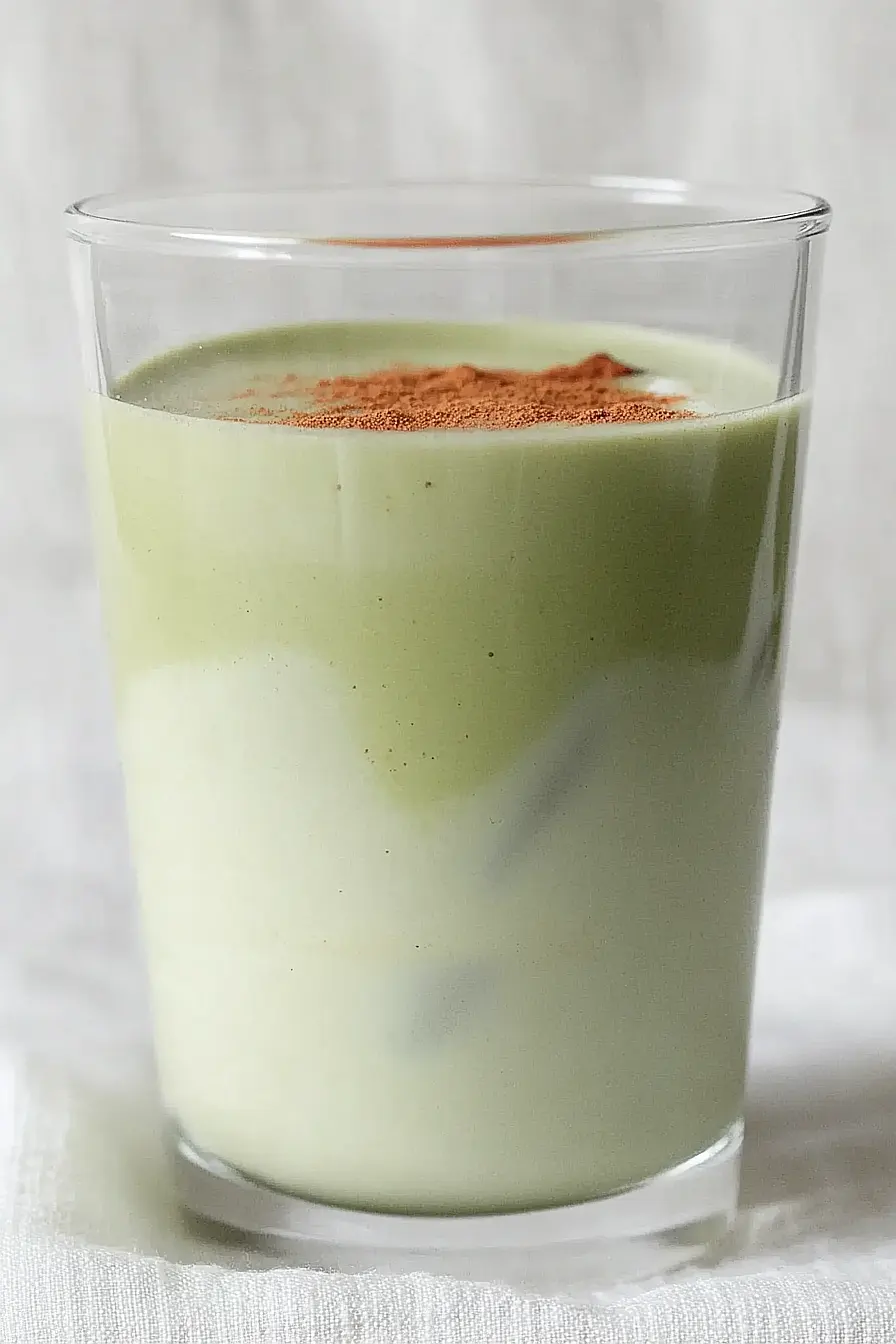 vanilla matcha cinnamon latte