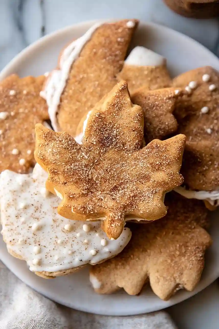 chai spiced maple sugar cookies with browned butter frosting