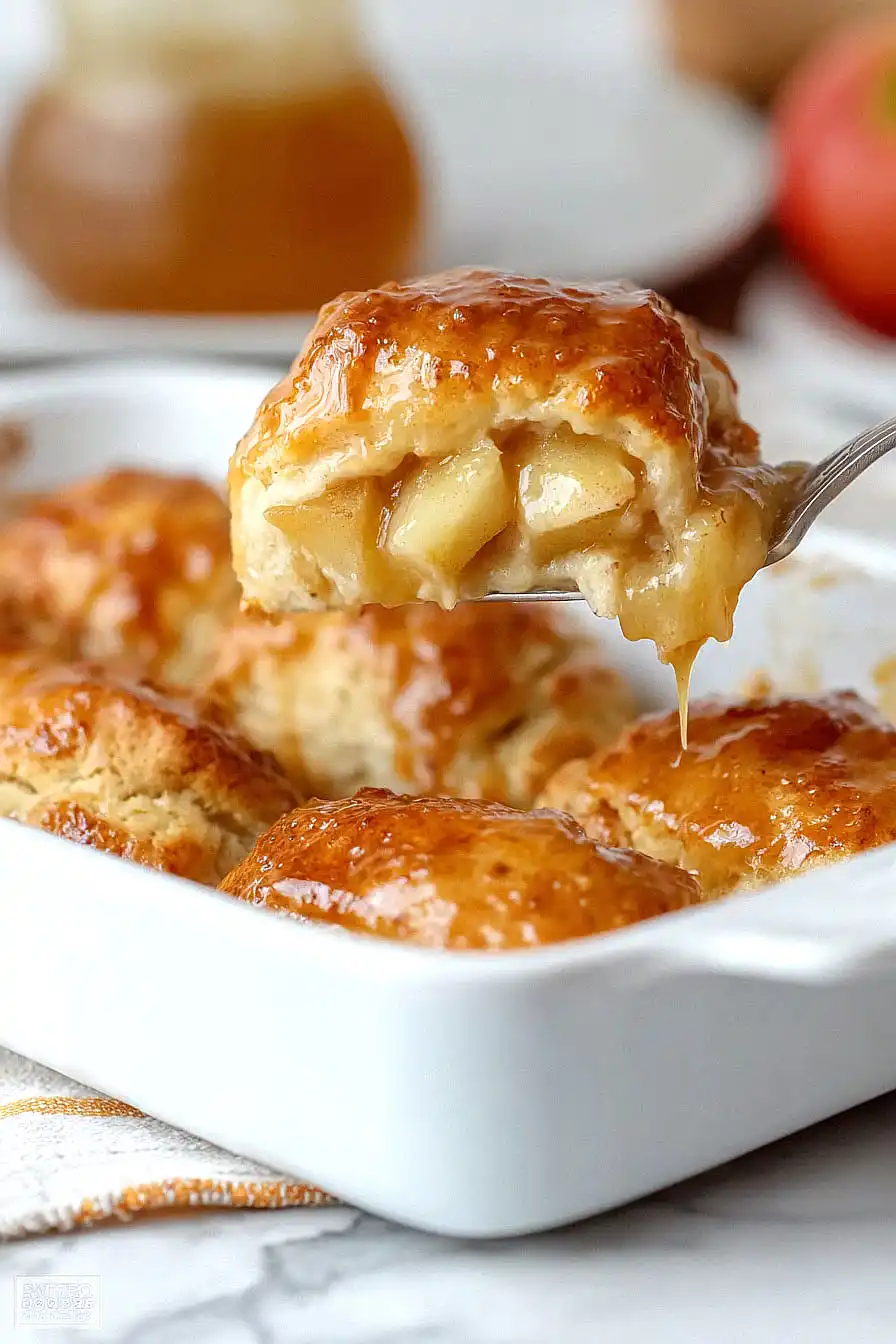 apple dumplings with biscuits