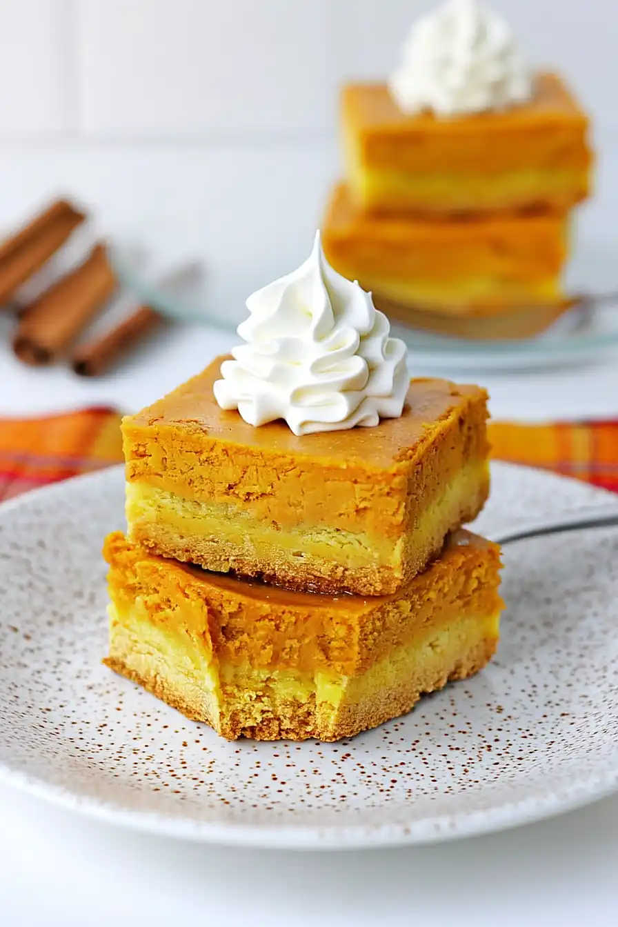 cake mix pumpkin bars