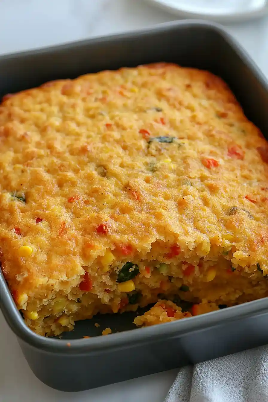 vegetable cornbread casserole
