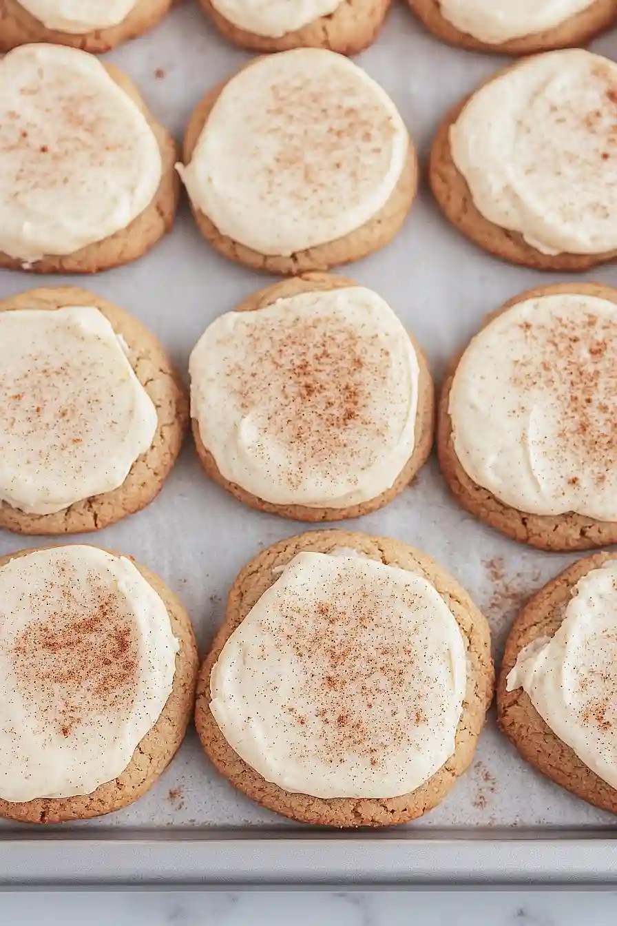 apple cookies with cream cheese frosting