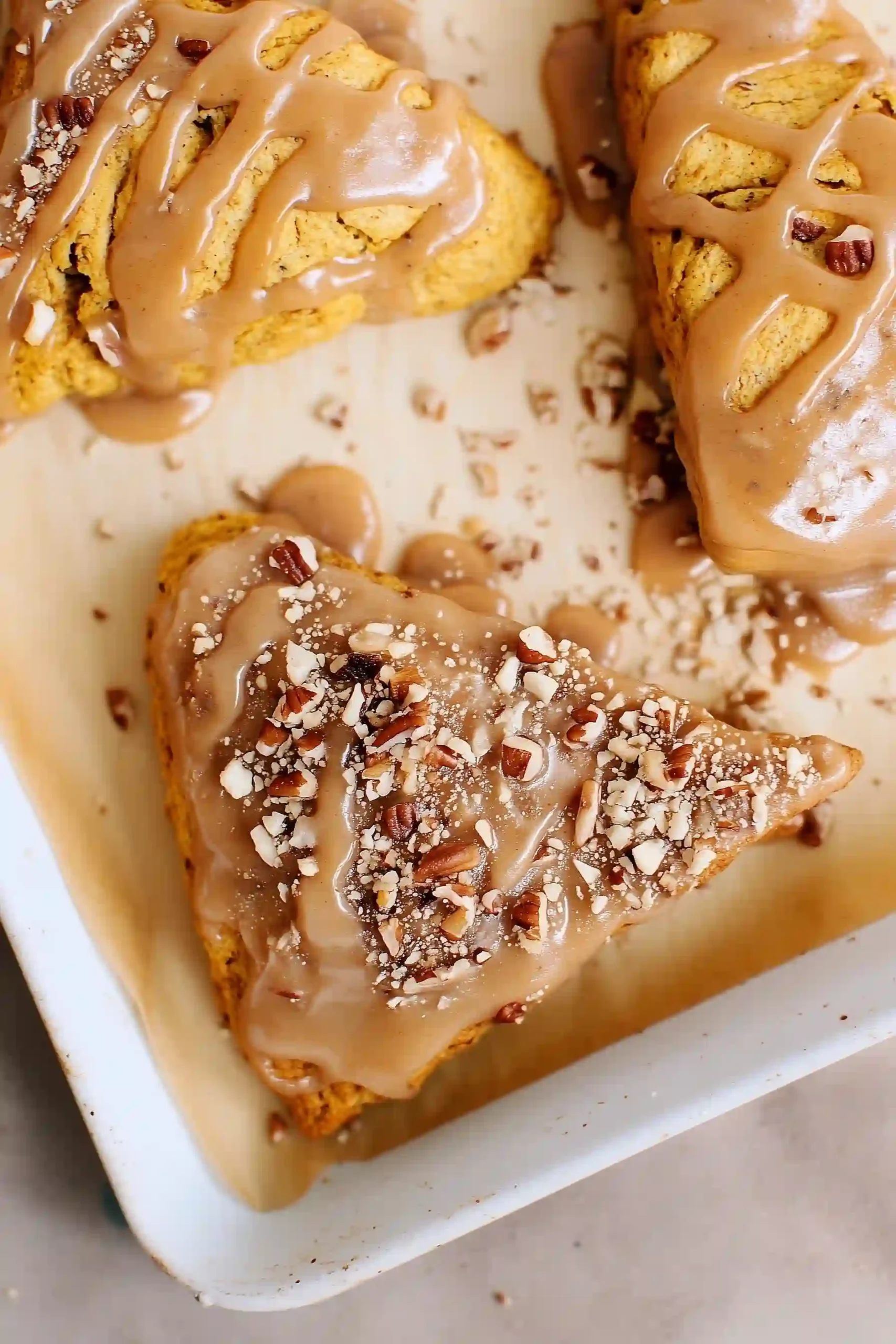 maple pecan pumpkin scones