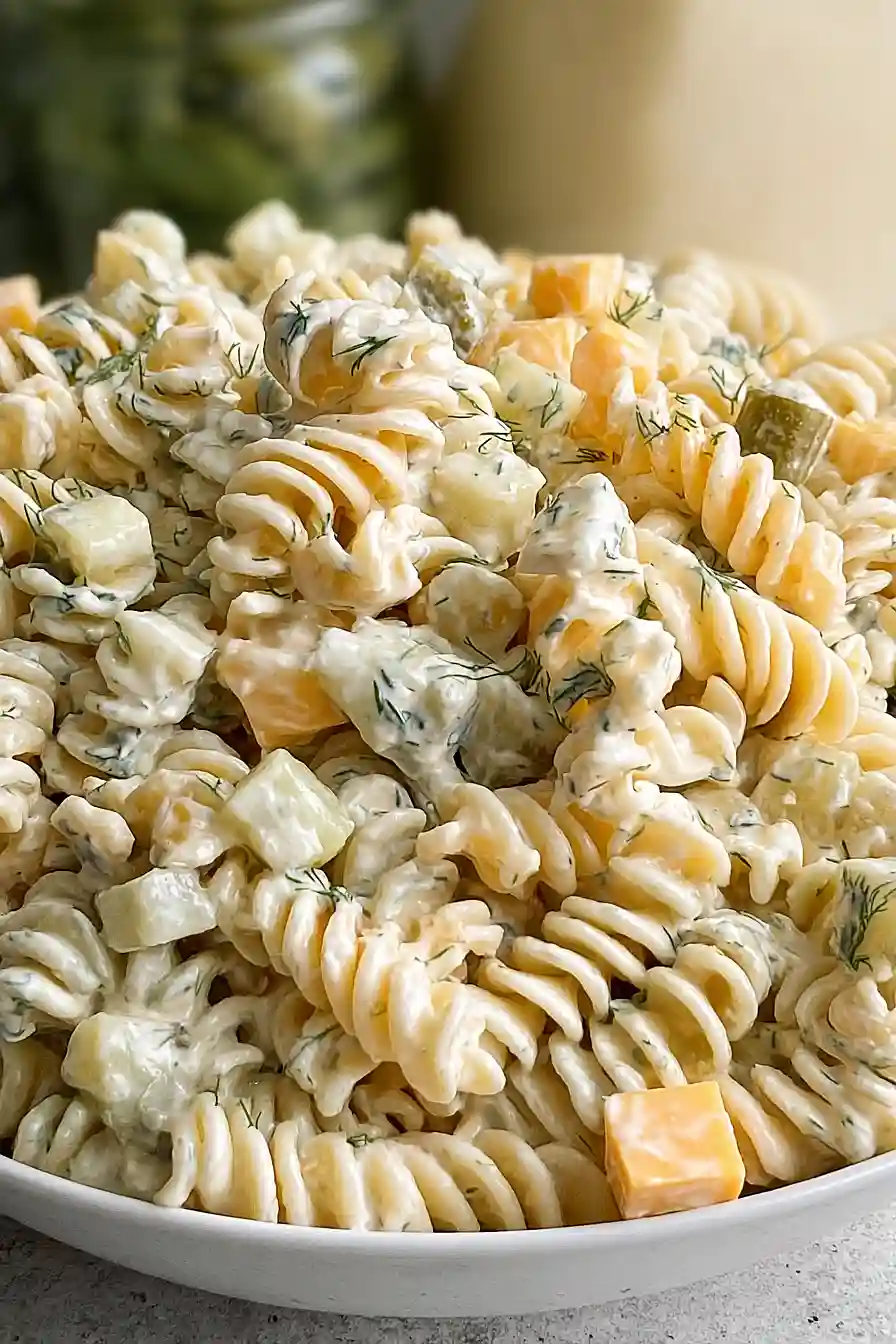 Dill Pickle Pasta Salad