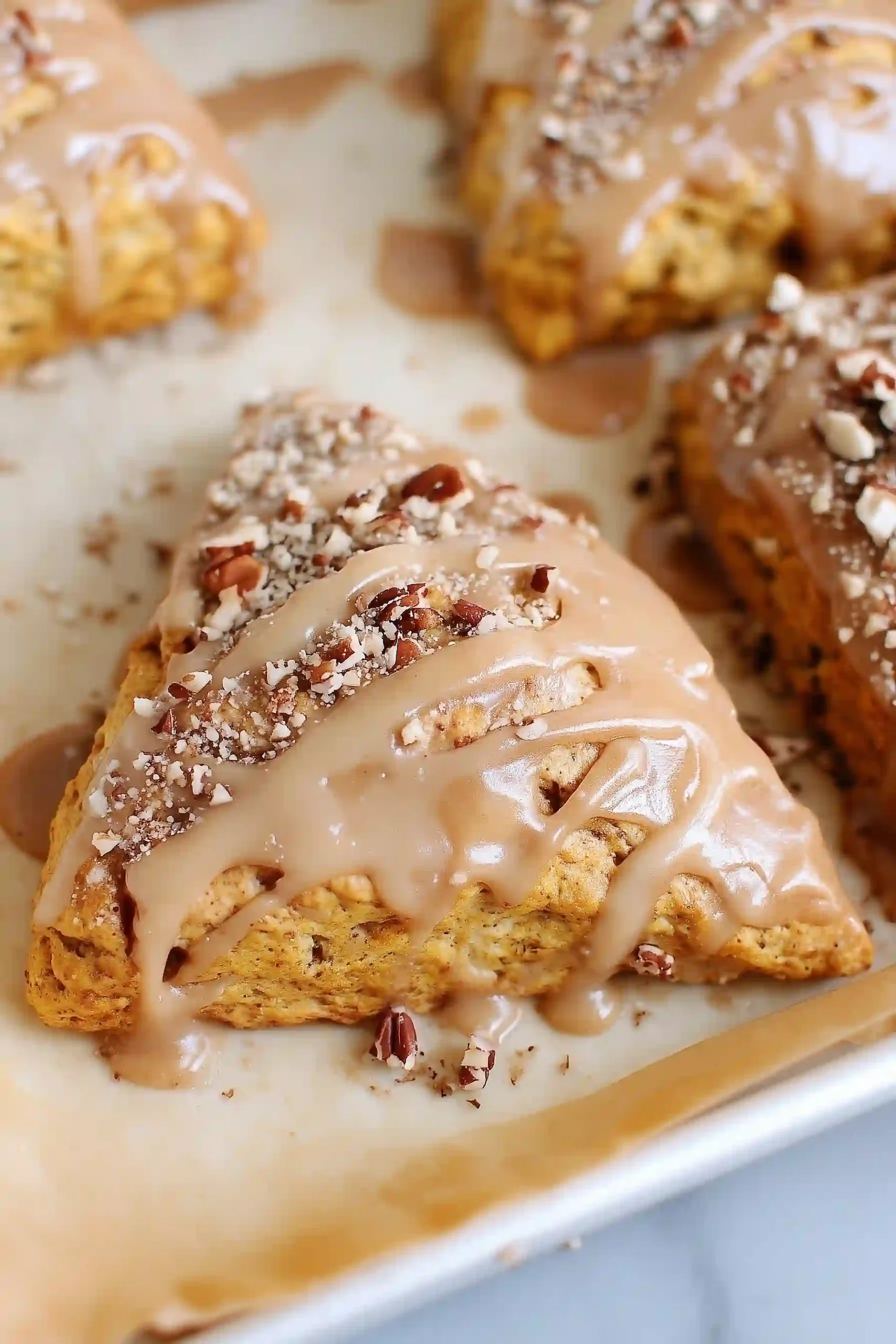 maple pecan pumpkin scones