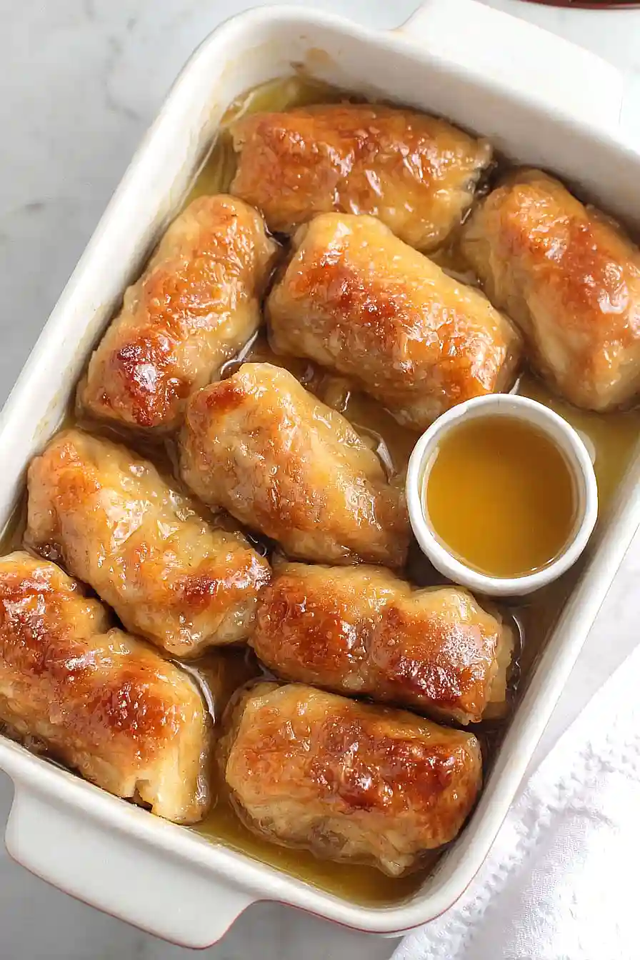 apple dumplings with biscuits