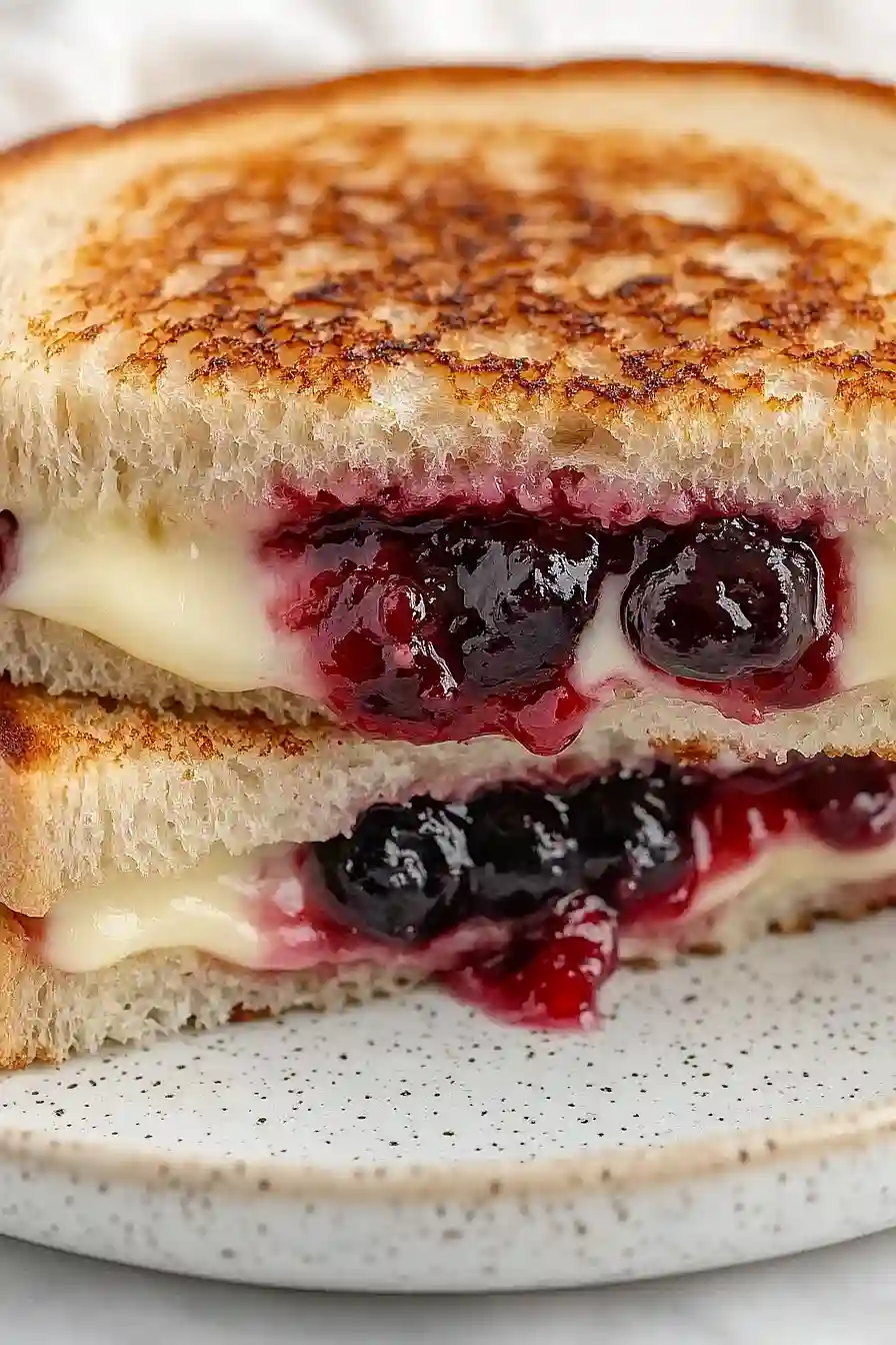 grilled cheese with jam sandwich