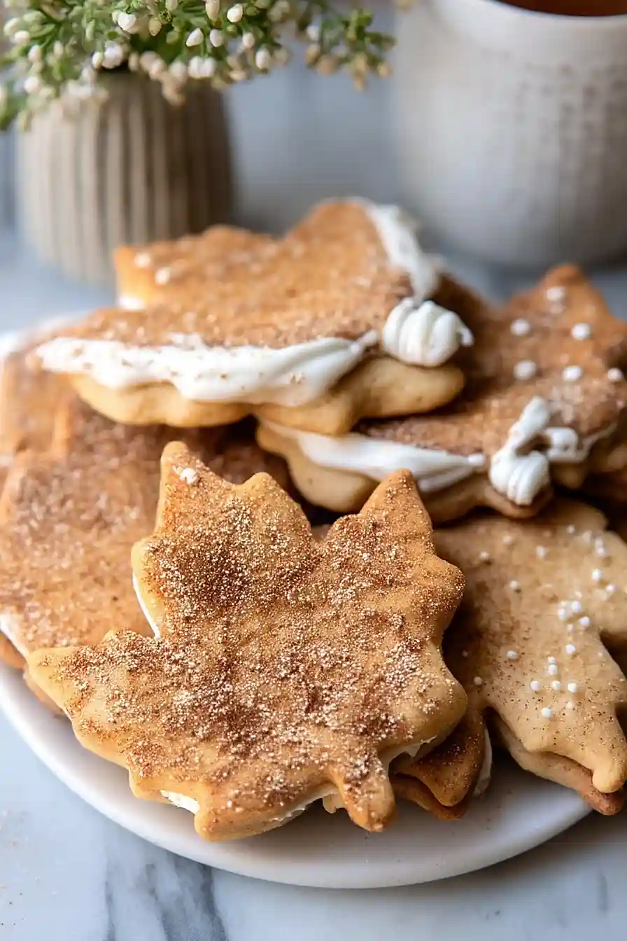 chai spiced maple sugar cookies with browned butter frosting