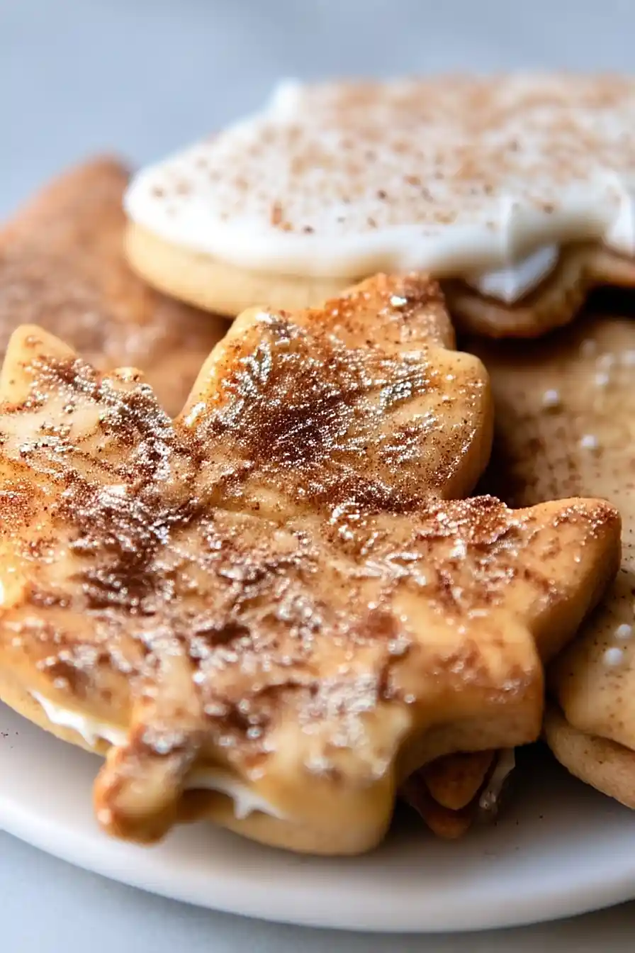 chai spiced maple sugar cookies with browned butter frosting