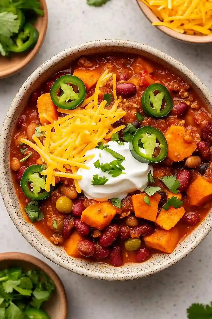 crockpot sweet potato chili 
