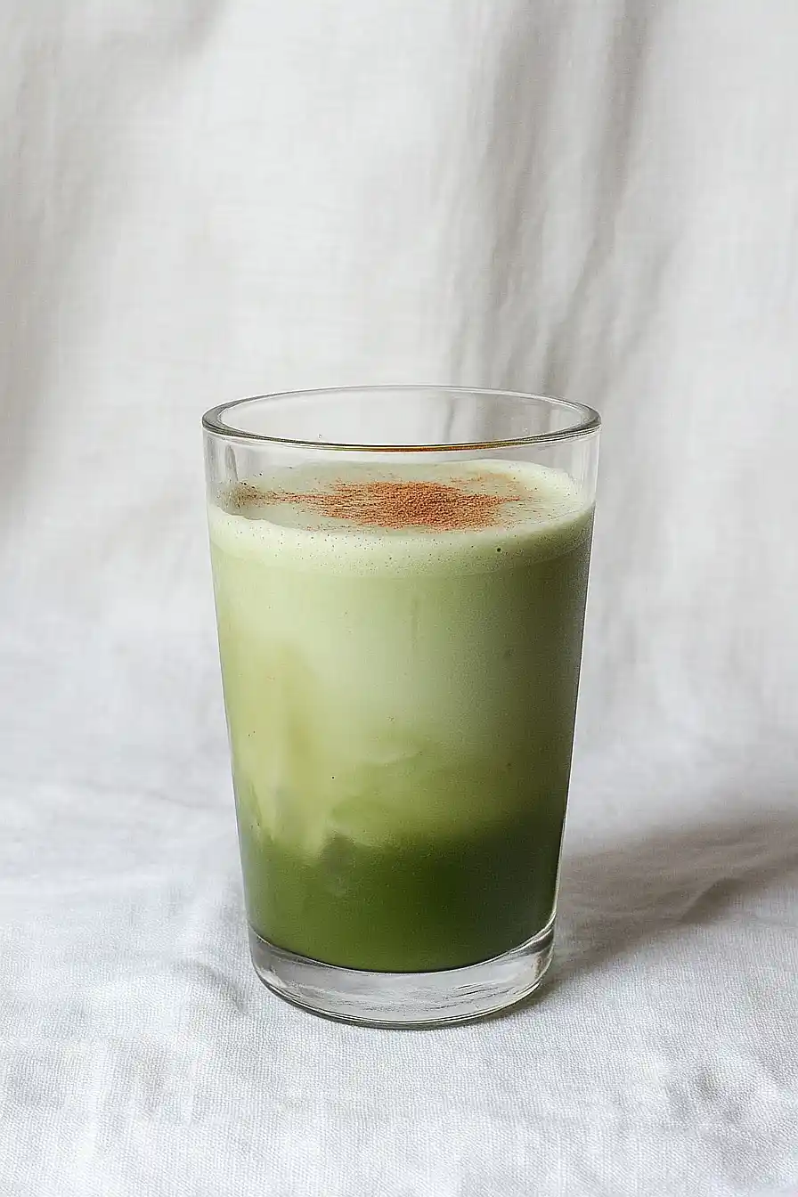 vanilla matcha cinnamon latte